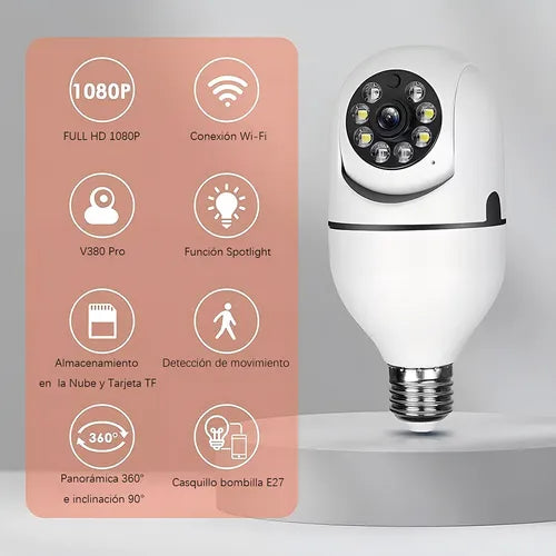 👉 Cámara IP Bombillo WiFi 360° – Seguridad Inteligente para tu Hogar